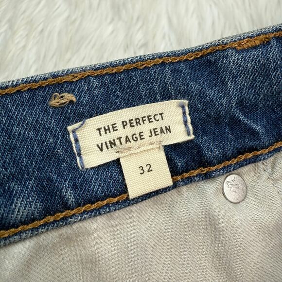 Madewell The Perfect Vintage Jean Kepler Blue Wash Size 32 NWT Classic Preppy - Picture 14 of 16